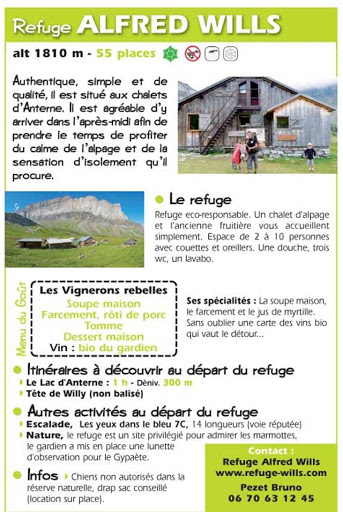 Refuge Wills à Sixt-Fer-à-Cheval. Bruno PEZET, gardien.24 juillet 2020